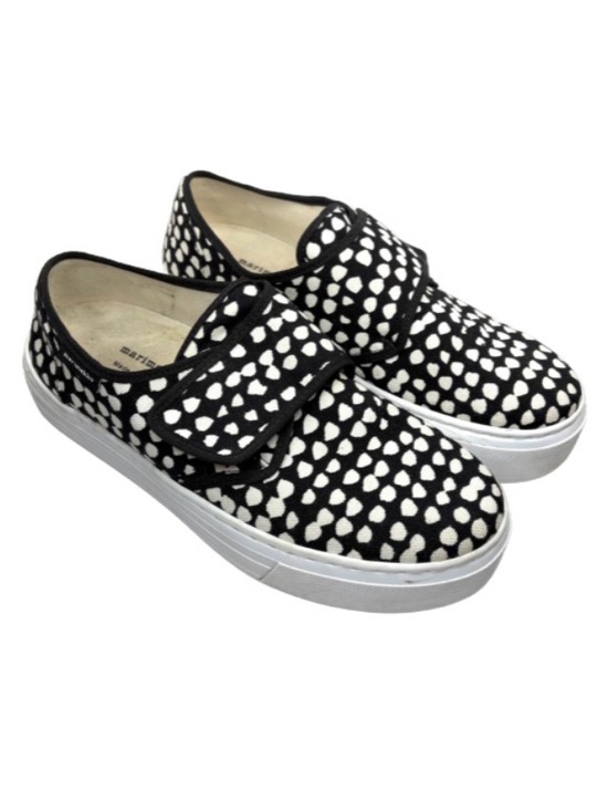 Marimekko Shoes - Marimekko Black Spotted Canvas Trainers | 39